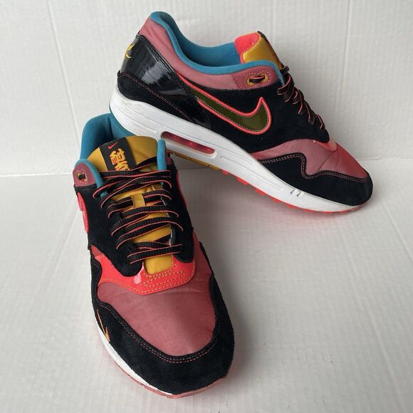 Nike Air Max 1 SE NYC New York Chinatown Shoes (2019) CU6645-001 Men’s Size 11 - Picture 2 of 16
